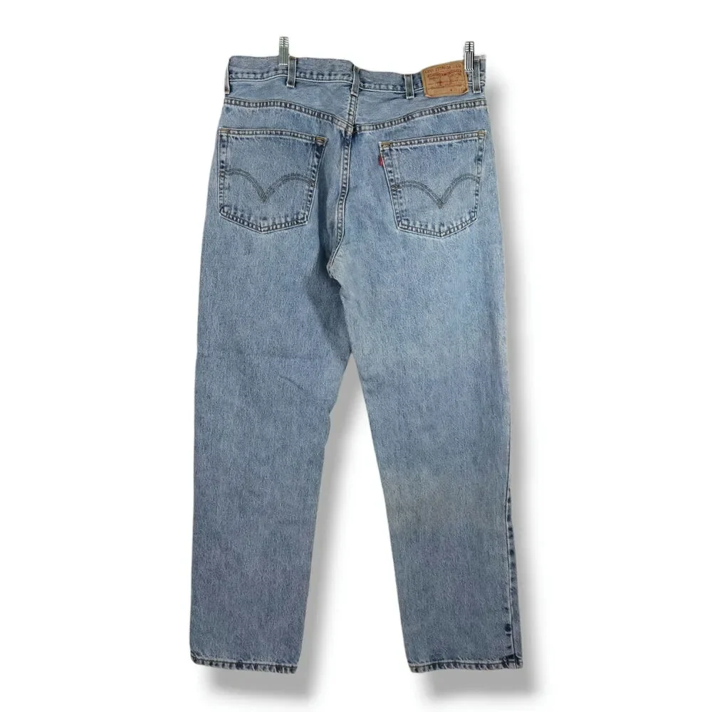 Levi’s 550 Relaxed Fit Taper Jeans W38 L32 Medium Stonewash Loose‎ Baggy Y2K VTG